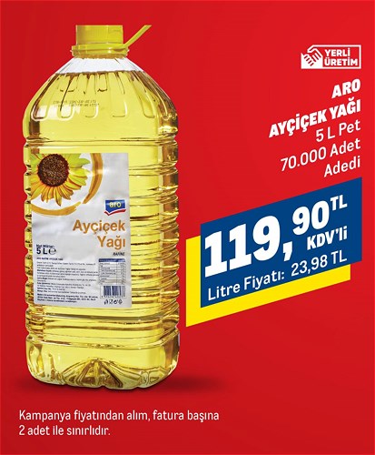 Metro Marketler Büyük Ayçiçek Yağı İndirimini Açıkladı! Metro Market 5 Litre Ayçiçek Yağı Fiyatları Belli Oldu!